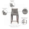 Manhattan Comfort Shubert Counter Stool in Dark Taupe CS016-DT - alternate 6